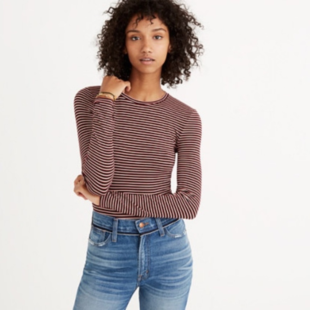 Madewell Long-Sleeve Crewneck Bodysuit